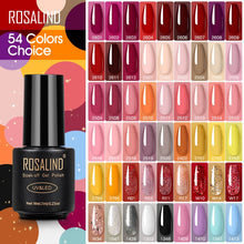 Load image into Gallery viewer, ROSALIND Nail Polish Red Nude Series Polish All For Manicure Nails Art Semi Permanent Gel UV LED Soff Off Hybrid Varnishes
