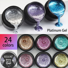 Load image into Gallery viewer, ROSALIND Gel Nail Polish Glitter Paint Hybrid Varnishes Shiny Top Base Coat For Nails Set Semi Permanent For Manicure Nail Art