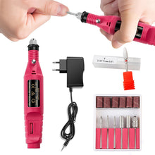Load image into Gallery viewer, 1 Set Professional Electric Nail Drill Machine Manicure Machine Pedicure Drill Set Ceramic Nail File Nail Drill Equipment Tools