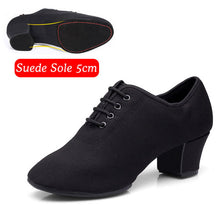 Load image into Gallery viewer, Women Latin Dance Shoes Jazz Adult Ballroom Salsa Dancing Shoes Woman Black Red Teachers Training Modern Tango Dance Sneakers