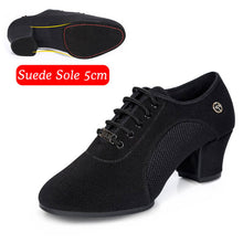 Load image into Gallery viewer, Women Latin Dance Shoes Jazz Adult Ballroom Salsa Dancing Shoes Woman Black Red Teachers Training Modern Tango Dance Sneakers