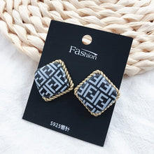 Load image into Gallery viewer, Crystal Rhinestone cc Stud Earrings