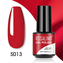 Load image into Gallery viewer, ROSALIND Nail Polish Red Nude Series Polish All For Manicure Nails Art Semi Permanent Gel UV LED Soff Off Hybrid Varnishes