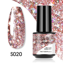 Load image into Gallery viewer, ROSALIND Nail Polish Red Nude Series Polish All For Manicure Nails Art Semi Permanent Gel UV LED Soff Off Hybrid Varnishes