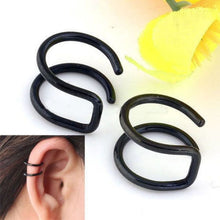 Load image into Gallery viewer, 2 Pcs/set Punk Simple Ear Clip Cuff Wrap Earrings For Women Fashion Jewelry Clip-on Earrings Non-piercing Ear Cuff Eardrop