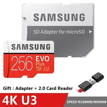 Load image into Gallery viewer, SAMSUNG EVO+ Micro SD 32G SDHC 80mb/s Grade Class10 Memory Card C10 UHS-I TF/SD Cards Trans Flash SDXC 64GB 128GB for shipping