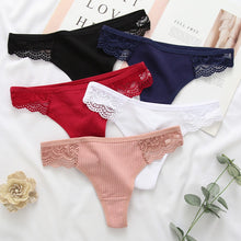 Load image into Gallery viewer, 1Pcs/Lot Women's Cotton G-String Thong Panties String Underwear Women Briefs Sexy Lingerie Pants Intimate Ladies