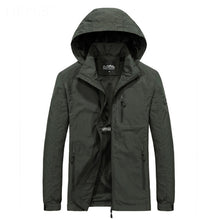 Load image into Gallery viewer, Men's Windbreaker Jackets Waterproof Military Hooded Water Proof Wind Breaker Casual Coat Male Clothing 2021 Autumn Jackets Men
