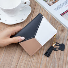 Load image into Gallery viewer, New Arrival Wallet Short Women Wallets Zipper Purse Patchwork Fashion Panelled Wallets Trendy Coin Purse Card Holder Leather