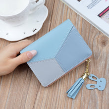 Load image into Gallery viewer, New Arrival Wallet Short Women Wallets Zipper Purse Patchwork Fashion Panelled Wallets Trendy Coin Purse Card Holder Leather
