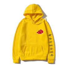 Load image into Gallery viewer, Japan Anime Akatsuki Cloud Symbols Print Men Hoodies Sweatshirt Streetwear Hoodie Men Women Oversized Sweatshirt Pullover Hoody