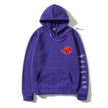 Load image into Gallery viewer, Japan Anime Akatsuki Cloud Symbols Print Men Hoodies Sweatshirt Streetwear Hoodie Men Women Oversized Sweatshirt Pullover Hoody