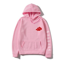Load image into Gallery viewer, Japan Anime Akatsuki Cloud Symbols Print Men Hoodies Sweatshirt Streetwear Hoodie Men Women Oversized Sweatshirt Pullover Hoody