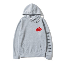 Load image into Gallery viewer, Japan Anime Akatsuki Cloud Symbols Print Men Hoodies Sweatshirt Streetwear Hoodie Men Women Oversized Sweatshirt Pullover Hoody