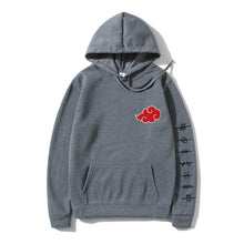 Load image into Gallery viewer, Japan Anime Akatsuki Cloud Symbols Print Men Hoodies Sweatshirt Streetwear Hoodie Men Women Oversized Sweatshirt Pullover Hoody