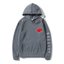 Load image into Gallery viewer, Japan Anime Akatsuki Cloud Symbols Print Men Hoodies Sweatshirt Streetwear Hoodie Men Women Oversized Sweatshirt Pullover Hoody