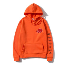 Load image into Gallery viewer, Japan Anime Akatsuki Cloud Symbols Print Men Hoodies Sweatshirt Streetwear Hoodie Men Women Oversized Sweatshirt Pullover Hoody