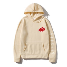 Load image into Gallery viewer, Japan Anime Akatsuki Cloud Symbols Print Men Hoodies Sweatshirt Streetwear Hoodie Men Women Oversized Sweatshirt Pullover Hoody