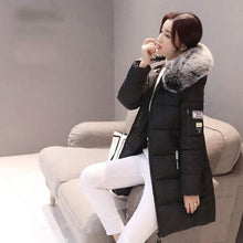 Load image into Gallery viewer, Plus size jackets women coats winter solid thick parkas woman clothing hot sale hooded zipper warm overcoats female clothes