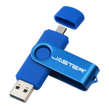 Load image into Gallery viewer, JASTER USB 2.0 OTG USB flash drive Smart Phone Tablet PC 4GB 8GB 16GB 32GB 64GB Pendrives OTG Real Capacity Usb stick