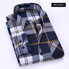 Load image into Gallery viewer, Quality Flannel Plaid Men Shirt Cotton Spring Autumn Casual Long Sleeve Dress Shirts Soft Comfort Slim Fit Button Down Clothes