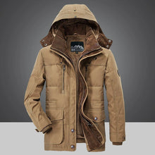 Load image into Gallery viewer, Windproof Fleece Jacket Men Warm Thick Windbreaker Military Coats Winter Hooded Parkas Outerwear Overcoat High Quality Clothing