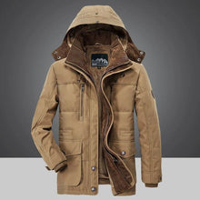 Load image into Gallery viewer, Windproof Fleece Jacket Men Warm Thick Windbreaker Military Coats Winter Hooded Parkas Outerwear Overcoat High Quality Clothing