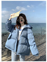 Load image into Gallery viewer, 2021 New Winter Jacket Parkas Women Cotton Jacket Hooded Parka Warm Female Cotton Padded Jacket Casual Outwear