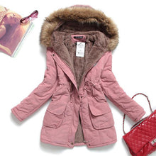 Load image into Gallery viewer, Fitaylor Winter Jacket Women Thick Warm Hooded Parka Mujer Cotton Padded Coat Long Paragraph Plus Size 3xl Slim Jacket Female