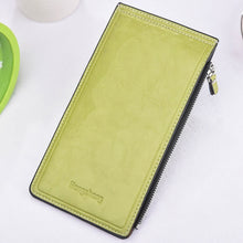 Load image into Gallery viewer, Baellerry Womens Leather Wallet Zipper Ladies Credit Card Holder Purse Female Long Clutch Coin Card Pockets Wallets Cuzdan W109