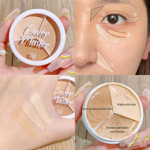 Load image into Gallery viewer, 3 Color Concealer Palette Makeup Foundation Cream Waterproof Long Lasting Contour Palette Cover Dark Circles Acne Marks Brighten
