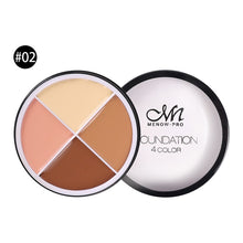 Load image into Gallery viewer, 4 Colors Makeup Concealer Palette Waterproof Moisturizing Face Contour Bronzer Make Up Face Foundation Cream Concealer
