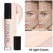 Load image into Gallery viewer, FOCALLURE 7 Colors Face Concealer Waterproof Full Coverage Long-lasting Moisturizing Smooth Liquid Foundation Makeup Cosmetics
