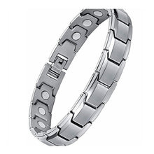 Load image into Gallery viewer, Men's Health Energy Trinity Bracelet for Arthritis Twisted Bracelet Healthy Magnetic Men's Stainless Steel Energy Therapy Magnet
