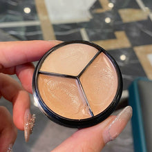 Load image into Gallery viewer, 3 Colors Contour Concealer Palette with Brush Moisturizing Full Coverage Acne Spot Dark Circles Concealer Cream Makeup Cosmetics

