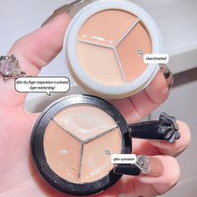 Load image into Gallery viewer, 3-color Concealer Palette Moisturizing Cover Dark Circles And Acne Marks Natural Makeup Contouring Cream Shadow Cosmetics
