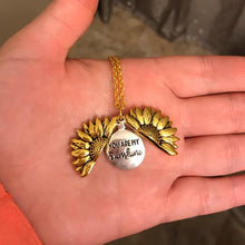 Load image into Gallery viewer, Open Locket Sunflower Necklace
