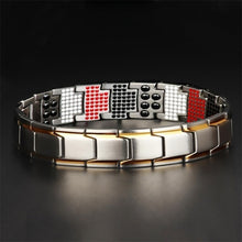 Load image into Gallery viewer, Men's Health Energy Trinity Bracelet for Arthritis Twisted Bracelet Healthy Magnetic Men's Stainless Steel Energy Therapy Magnet
