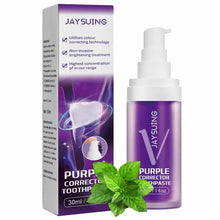 Load image into Gallery viewer, V34 Purple Safe Teeth Whitening Toothpaste Teeth Cleaning Remove Yellow Stains Fresh Breath Toothpaste Dental Care Products
