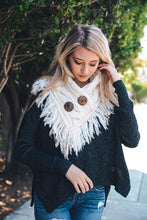 Load image into Gallery viewer, Ivory Infinity Scarf w/ Buttons
