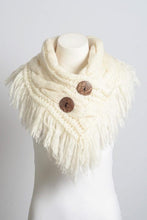 Load image into Gallery viewer, Ivory Infinity Scarf w/ Buttons
