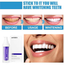 Load image into Gallery viewer, V34 Purple Safe Teeth Whitening Toothpaste Teeth Cleaning Remove Yellow Stains Fresh Breath Toothpaste Dental Care Products
