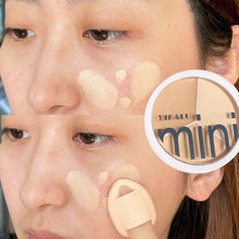 Load image into Gallery viewer, 3 Colors Contour Concealer Palette with Brush Moisturizing Full Coverage Acne Spot Dark Circles Concealer Cream Makeup Cosmetics
