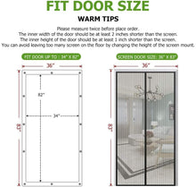 Load image into Gallery viewer, Magnetic Mosquito Net Summer Anti Bug Fly Door Curtains
