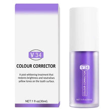 Load image into Gallery viewer, V34 Purple Safe Teeth Whitening Toothpaste Teeth Cleaning Remove Yellow Stains Fresh Breath Toothpaste Dental Care Products
