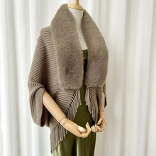 Load image into Gallery viewer, Knitted Loose Thickened Shawl Coat
