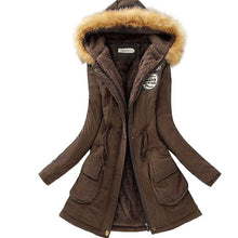 Load image into Gallery viewer, SheBlingBling Autumn Warm Winter Jacket Women Women's Fur Collar Coats Jackets for Lady Long Slim Down Parka Hoodies Parkas
