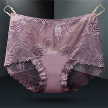 Load image into Gallery viewer, New sexy ladies panties high waist lace cotton briefs comfortable breathable
