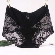 Load image into Gallery viewer, New sexy ladies panties high waist lace cotton briefs comfortable breathable

