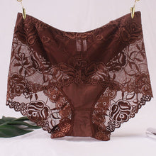 Load image into Gallery viewer, New sexy ladies panties high waist lace cotton briefs comfortable breathable
